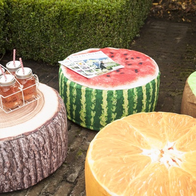 Puff Exterior Tronco de Arbol